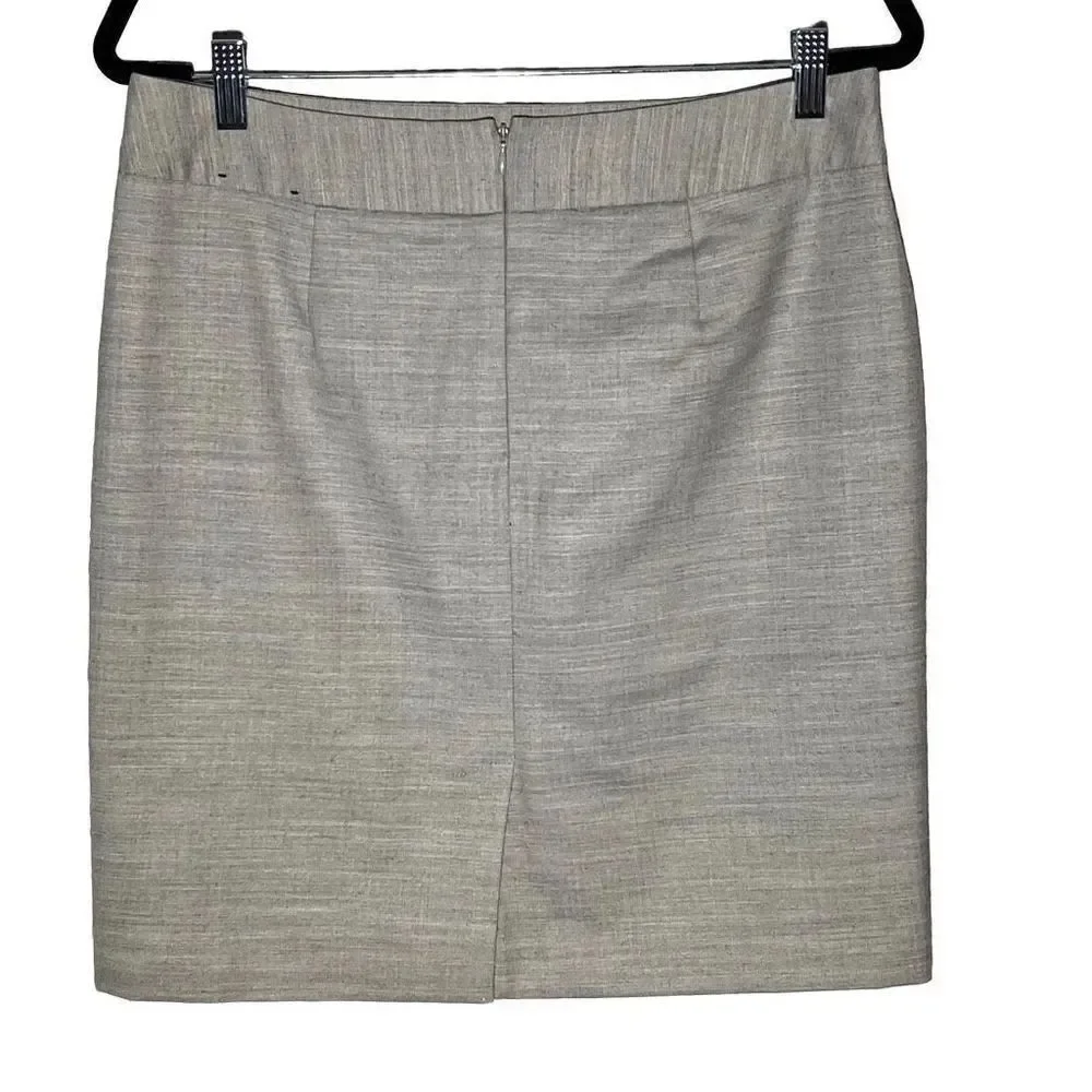 BANANA REPUBLIC Light Gray Pencil Skirt